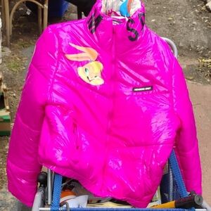 Members Only Kids Fuchsia Puffer Jacket